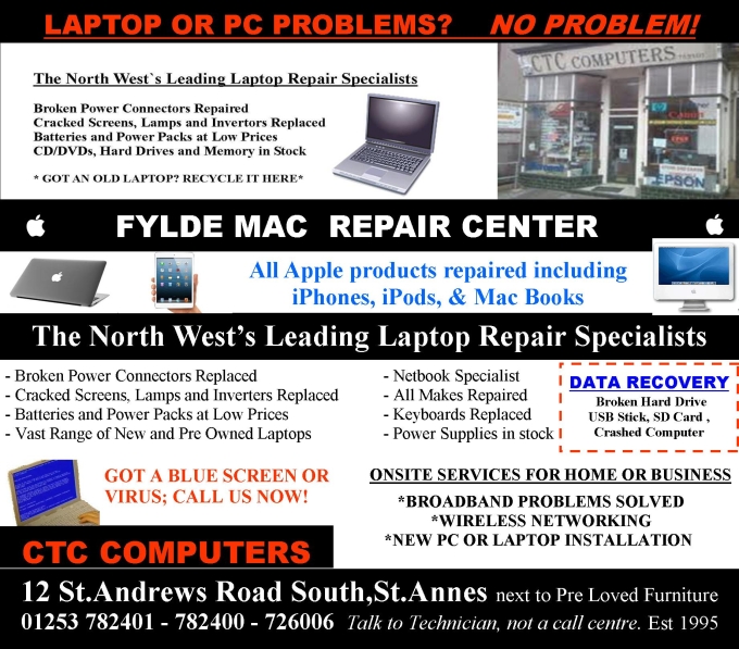 computer repairing advertisement
